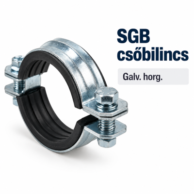 SGB csőbilincs – galv. horg.