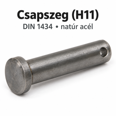 Csapszeg (H11) – DIN 1434, natúr