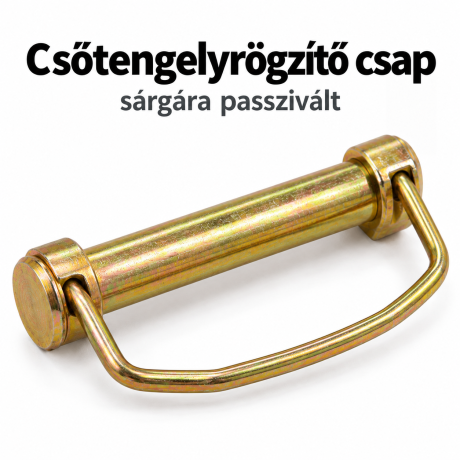 TCsőtengelyrögzítő csap – sárgára passz.