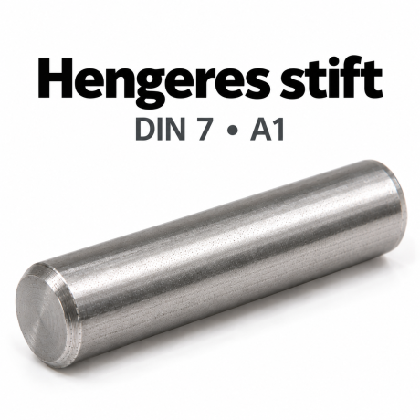 Hengeres stift – DIN 7, A1