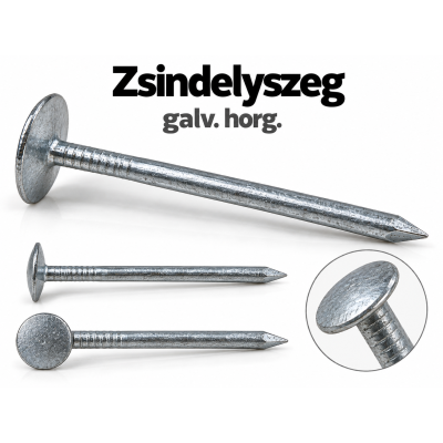 Zsindelyszeg – galv. horg.