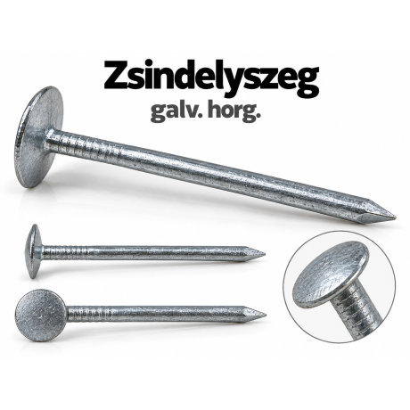 Zsindelyszeg – galv. horg.