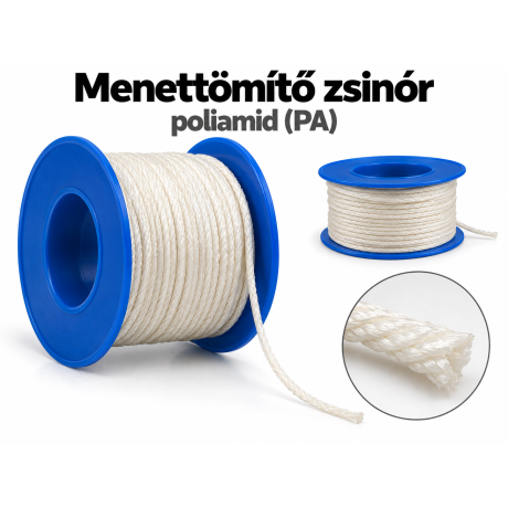 Menettömítő zsinór – poliamid (PA)