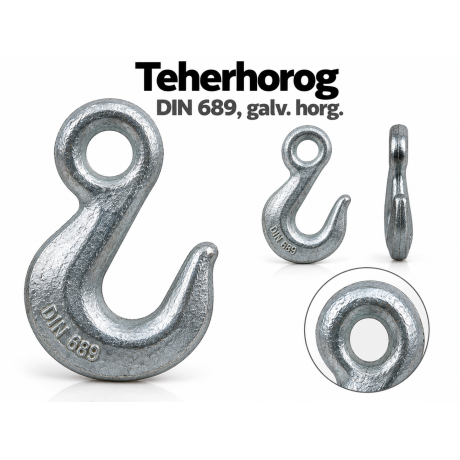 Teherhorog – DIN 689, galv. horg.