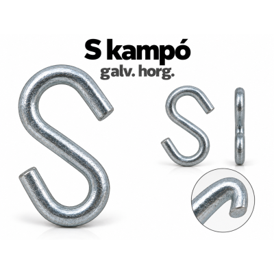 S kampó – galv. horg.