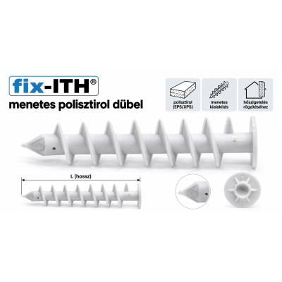 fix-ITH menetes polisztirol dübel