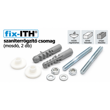 fix-ITH szaniterrögzítő csomag (mosdó, 2 db)