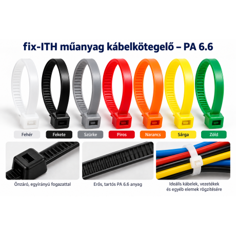 fix-ITH műanyag kábelkötegelő – PA 6.6