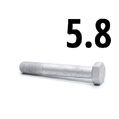 Hatlapfejű részmenetes csavar csavar 5.8 galv. horg.