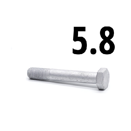 Hatlapfejű részmenetes csavar csavar 5.8 galv. horg.
