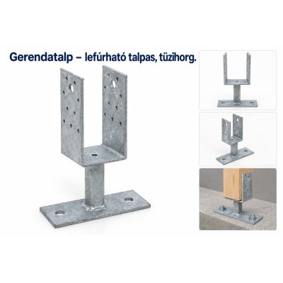 Gerendatalp – lefúrható talpas, tüzihorg.