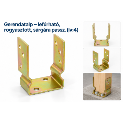 Gerendatalp – lefúrható, rogyasztott, sárgára passz. (lv:4)
