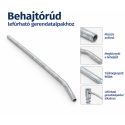 Behajtórúd lefúrható gerendatalpakhoz