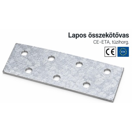 Lapos összekötővas – CE-ETA, tüzihorg.
