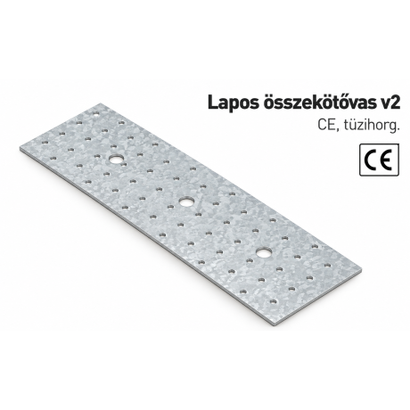 Lapos összekötővas v2 – CE, tüzihorg.