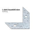 L alakú összekötő elem – tüzihorg.