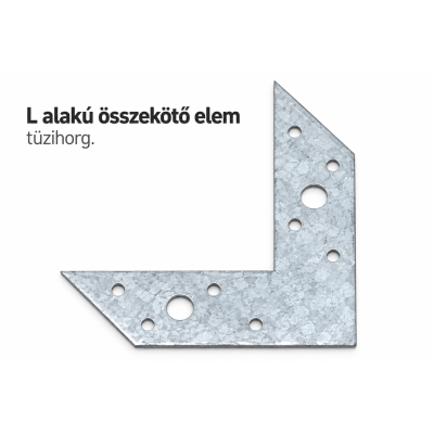 L alakú összekötő elem – tüzihorg.
