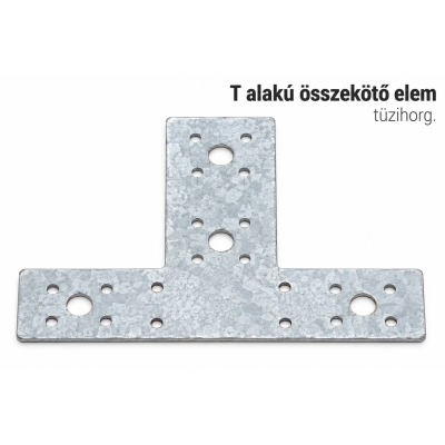 T alakú összekötő elem – tüzihorg.