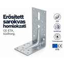 Erősített sarokvas, homlokzati, CE-ETA, tüzihorg.