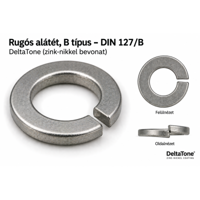 Rugós alátét, B típus – DIN 127/B, DeltaTone