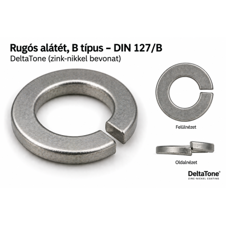 Rugós alátét, B típus – DIN 127/B, DeltaTone