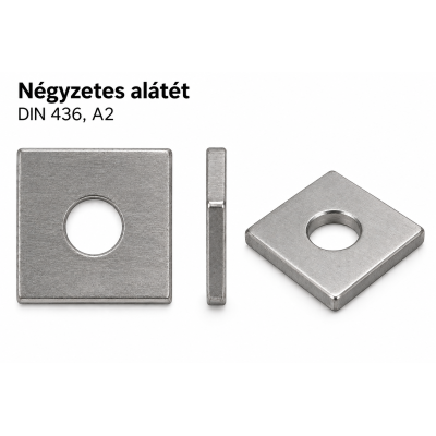 Négyzetes alátét – DIN 436, A2