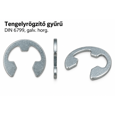 Tengelyrögzítő gyűrű – DIN 6799, galv. horg.