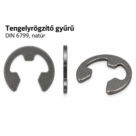 Tengelyrögzítő gyűrű – DIN 6799, natúr