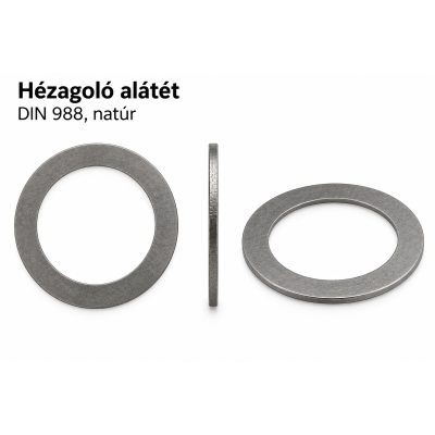 Hézagoló alátét DIN 988, natúr