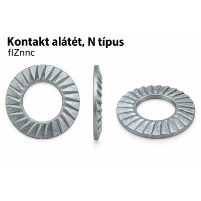 Kontakt alátét, N típus – flZnnc