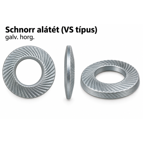 Schnorr alátét (VS típus) – galv. horg.