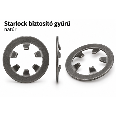 Starlock biztosító gyűrű – natúr