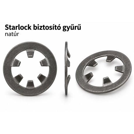 Starlock biztosító gyűrű – natúr