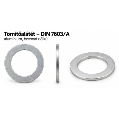 Tömítőalátét – DIN 7603/A, alumínium, bevonat nélkül