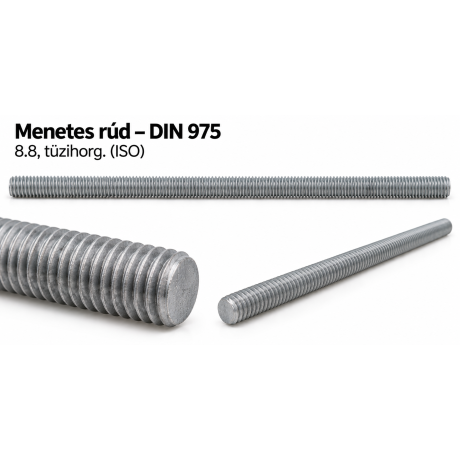 Menetes rúd – DIN 975, 8.8, tüzihorg. (ISO)