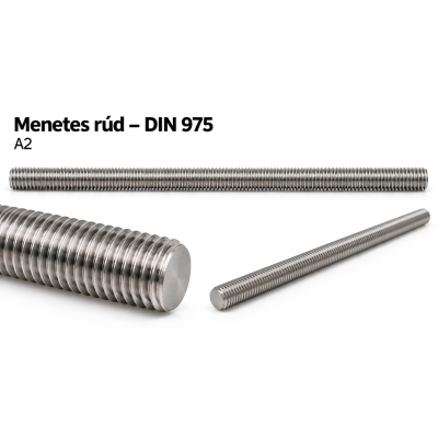 Menetes rúd – DIN 975, A2