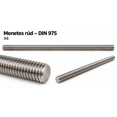Menetes rúd – DIN 975, A4