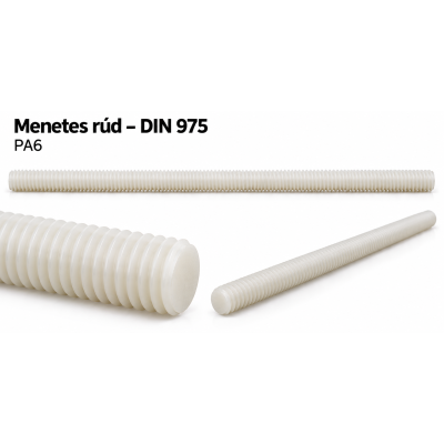 Menetes rúd – DIN 975, PA6