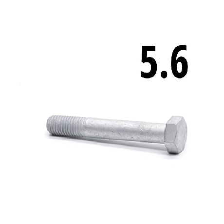 Hatlapfejű részmenetes csavar csavar 5.6 tüzihorg. (ISO)