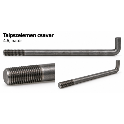 Talpszelemen csavar – 4.6, natúr