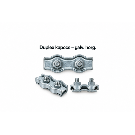 Duplex kapocs – galv. horg.