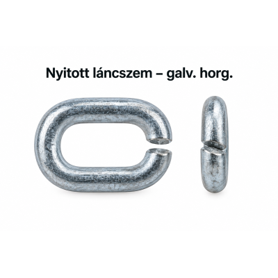 Nyitott láncszem – galv. horg.