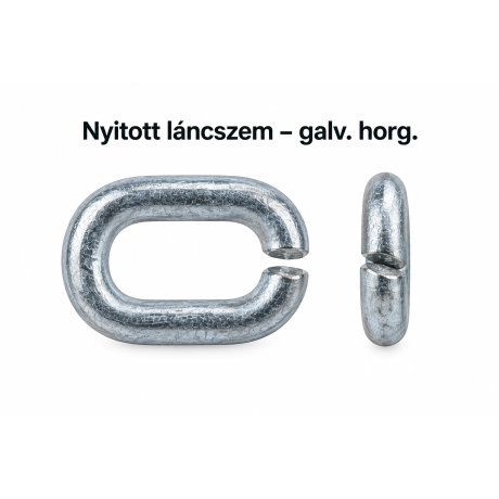 Nyitott láncszem – galv. horg.