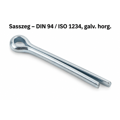 Sasszeg – DIN 94 / ISO 1234, galv. horg.