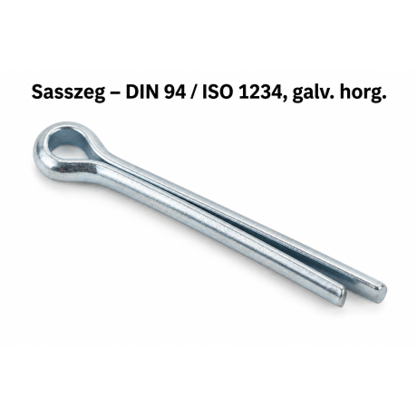 Sasszeg – DIN 94 / ISO 1234, galv. horg.
