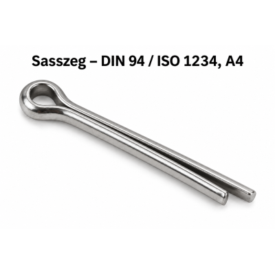 Sasszeg – DIN 94 / ISO 1234, A4
