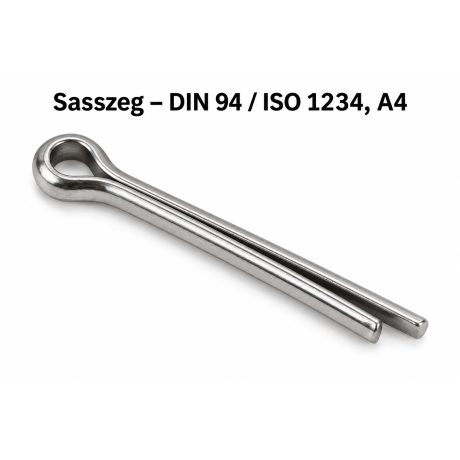 Sasszeg – DIN 94 / ISO 1234, A4