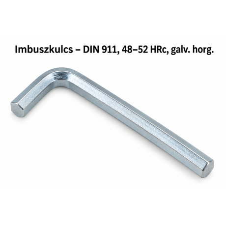 Imbuszkulcs – DIN 911, 48–52 HRc, galv. horg.