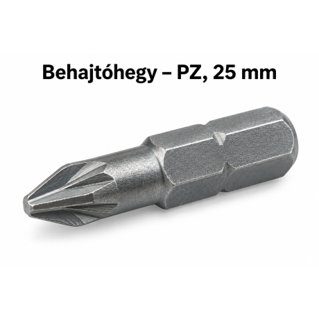 Behajtóhegy – PZ, 25 mm