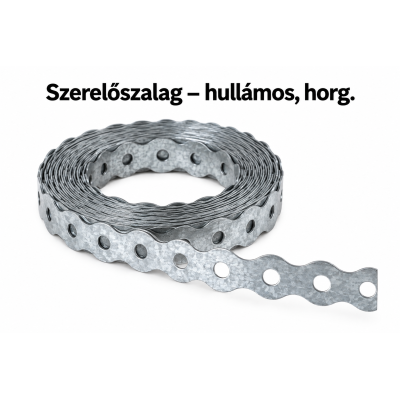 Szerelőszalag – hullámos, horg.